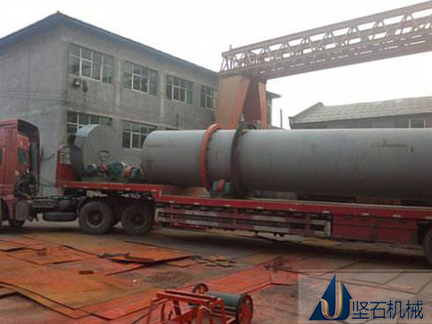 褐煤烘干機發(fā)往山東東營客戶現場